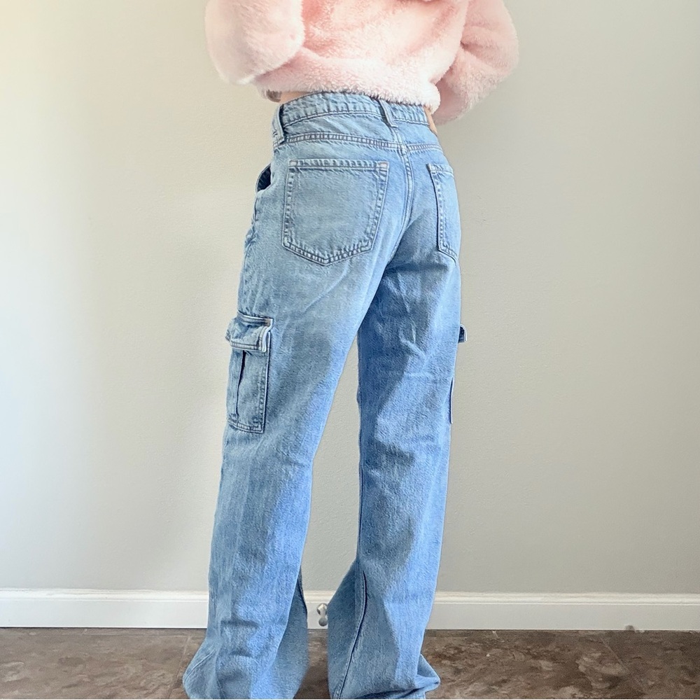 Aeropostale Wide Leg Cargo Jeans